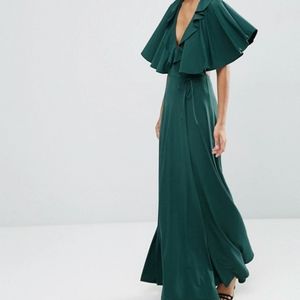ASOS Open Back Cape Dress